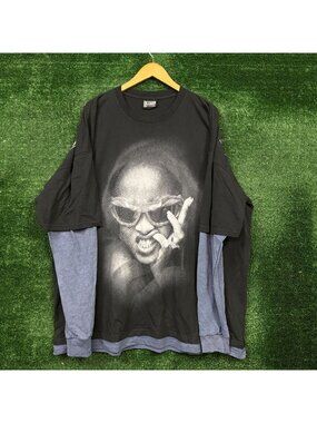 Rihanna 2005 20th Anniversary R20 Layered Oversized LS Shirt Size 2XL